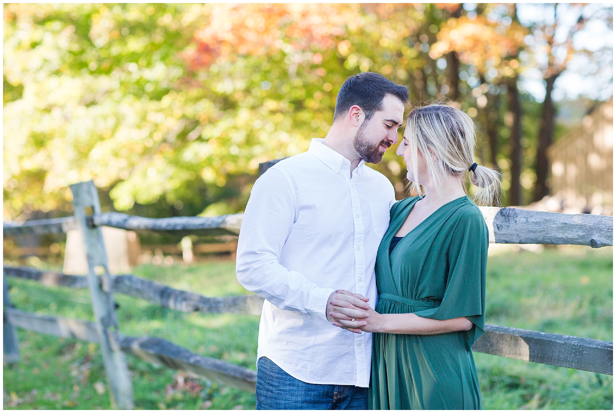 Christina + Chad | Fall Engagement featuring Ludo