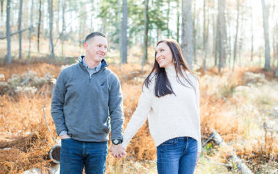 Corrie + Zach | Woodsy Fall Engagement