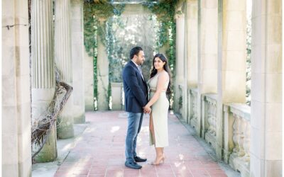 A Romantic Spring Engagement at Eolia Mansion