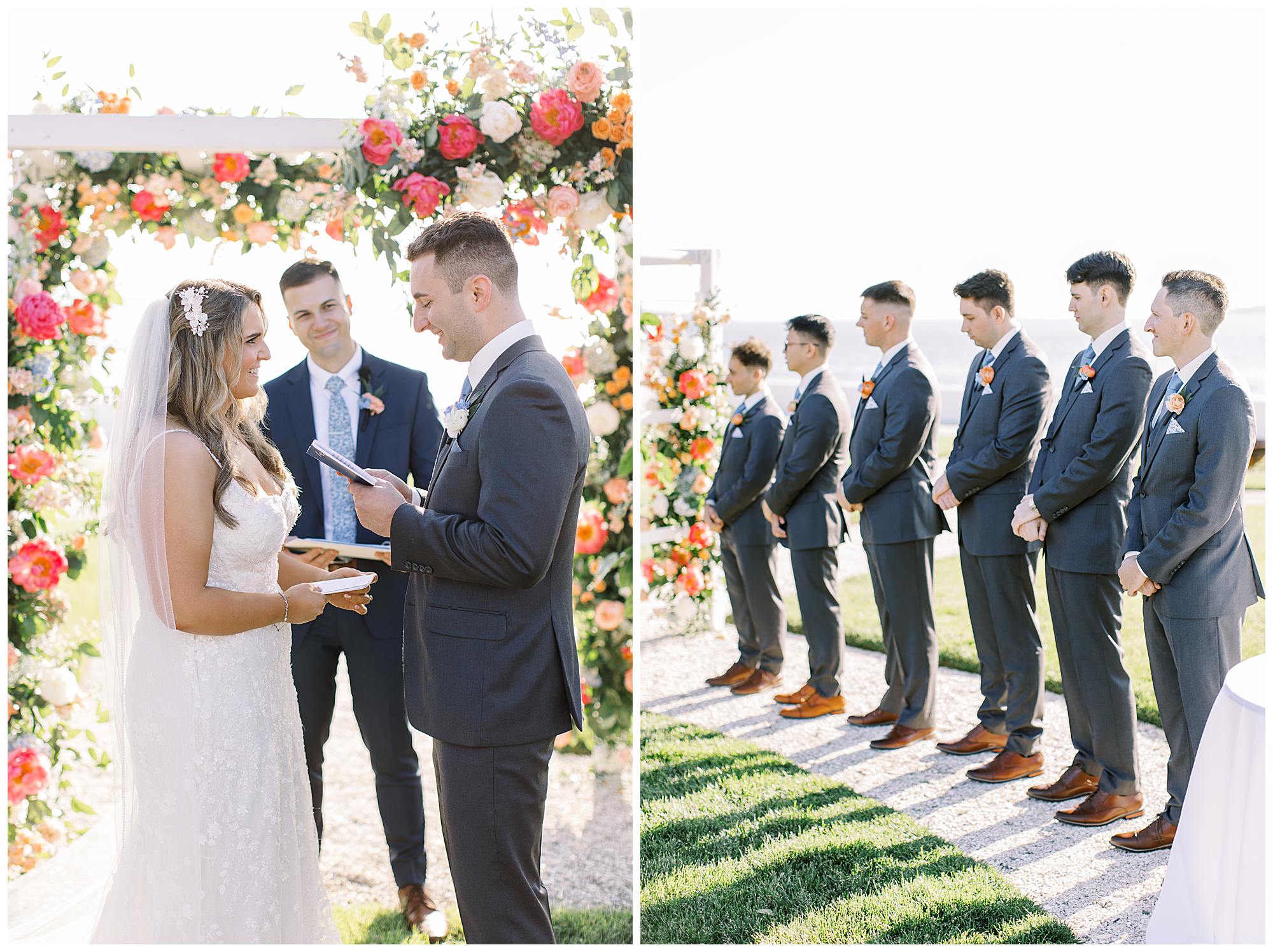 A Belle Mer Wedding Inspired by Newport Summers, Coastal Blues & Italian Heritage