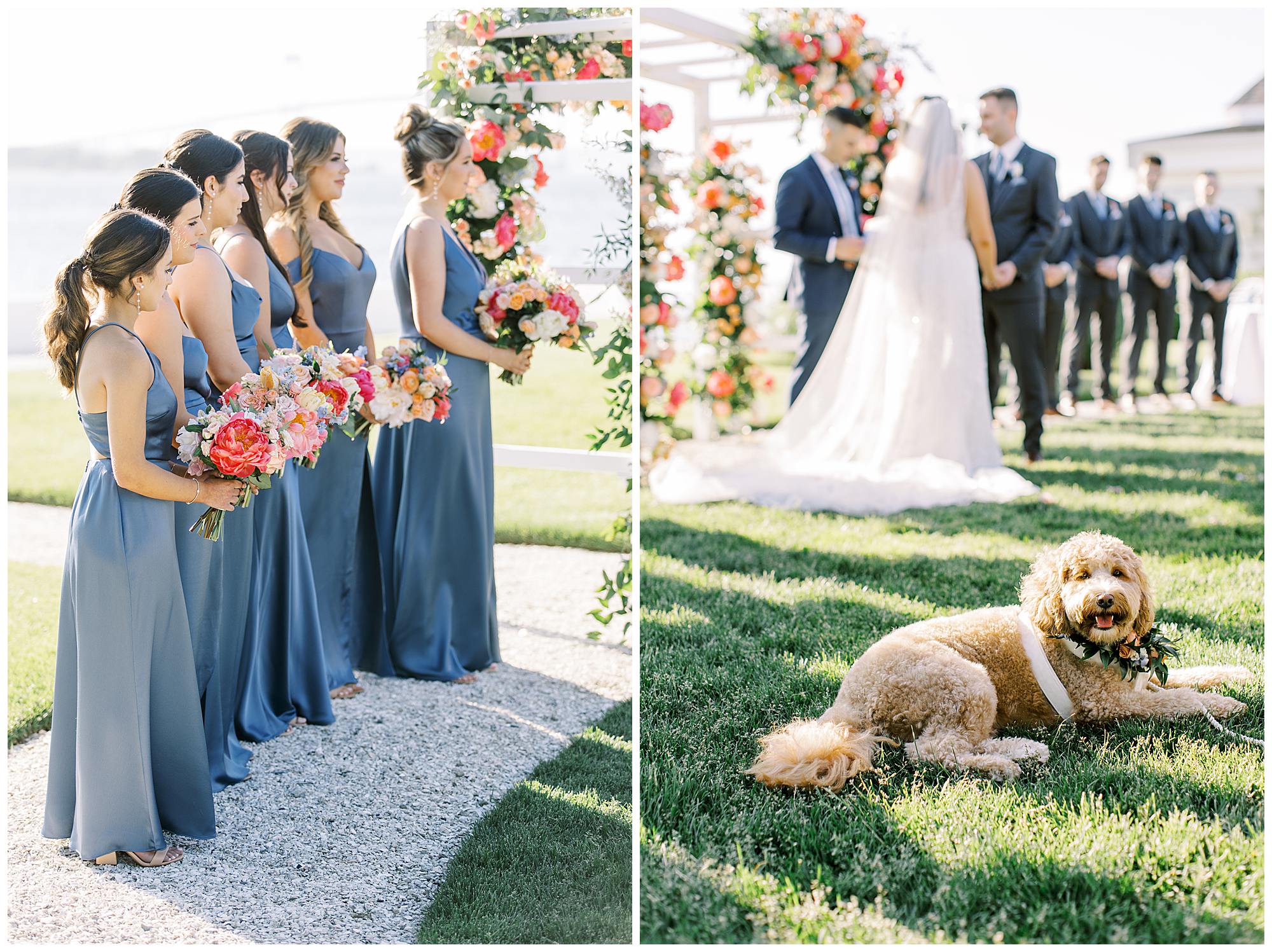 A Belle Mer Wedding Inspired by Newport Summers, Coastal Blues & Italian Heritage