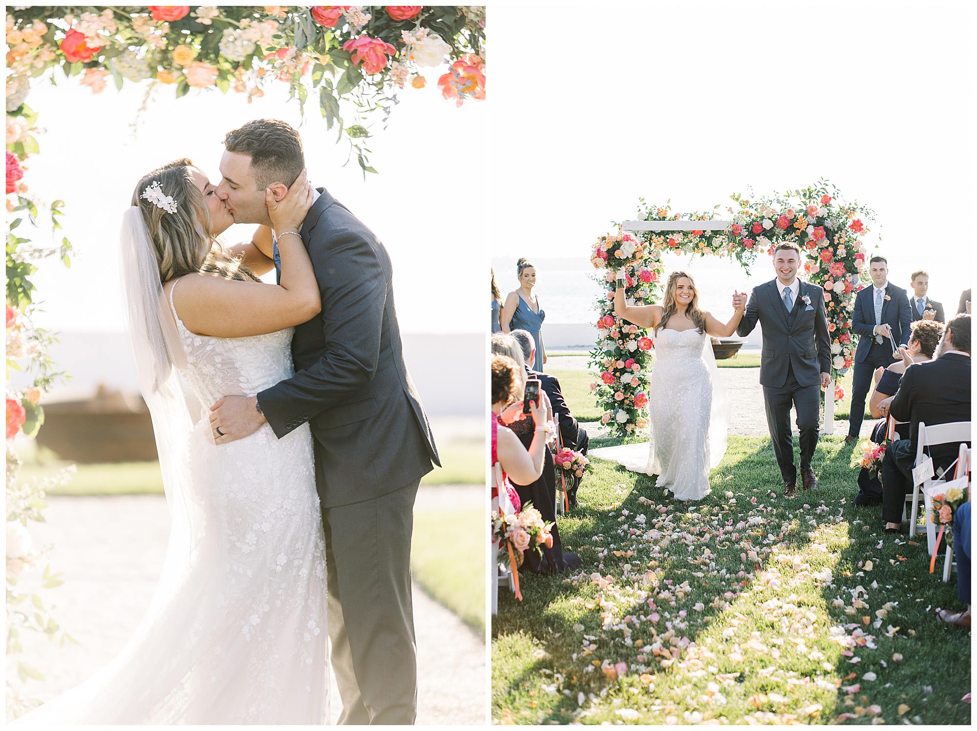 A Belle Mer Wedding Inspired by Newport Summers, Coastal Blues & Italian Heritage