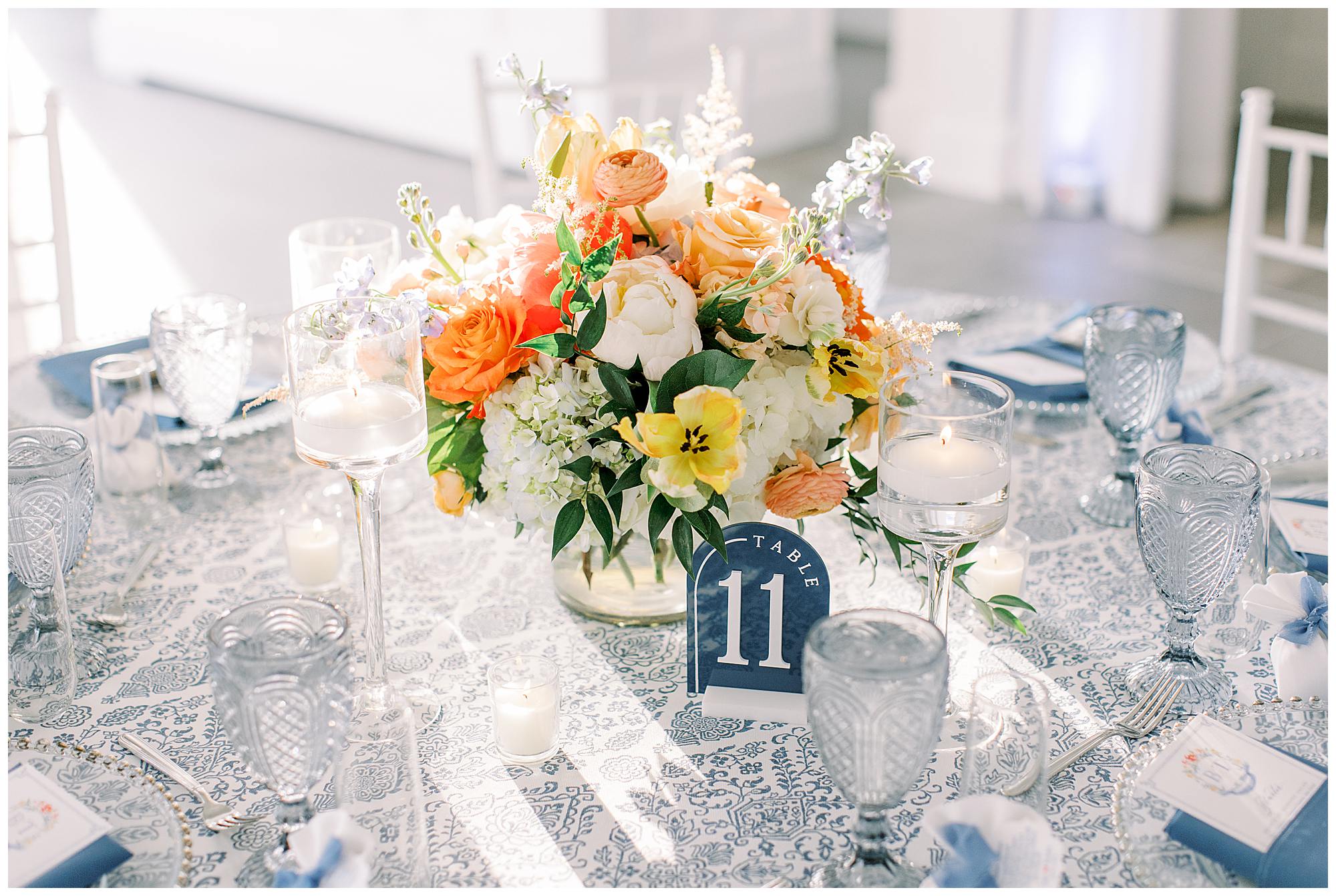 A Belle Mer Wedding Inspired by Newport Summers, Coastal Blues & Italian Heritage