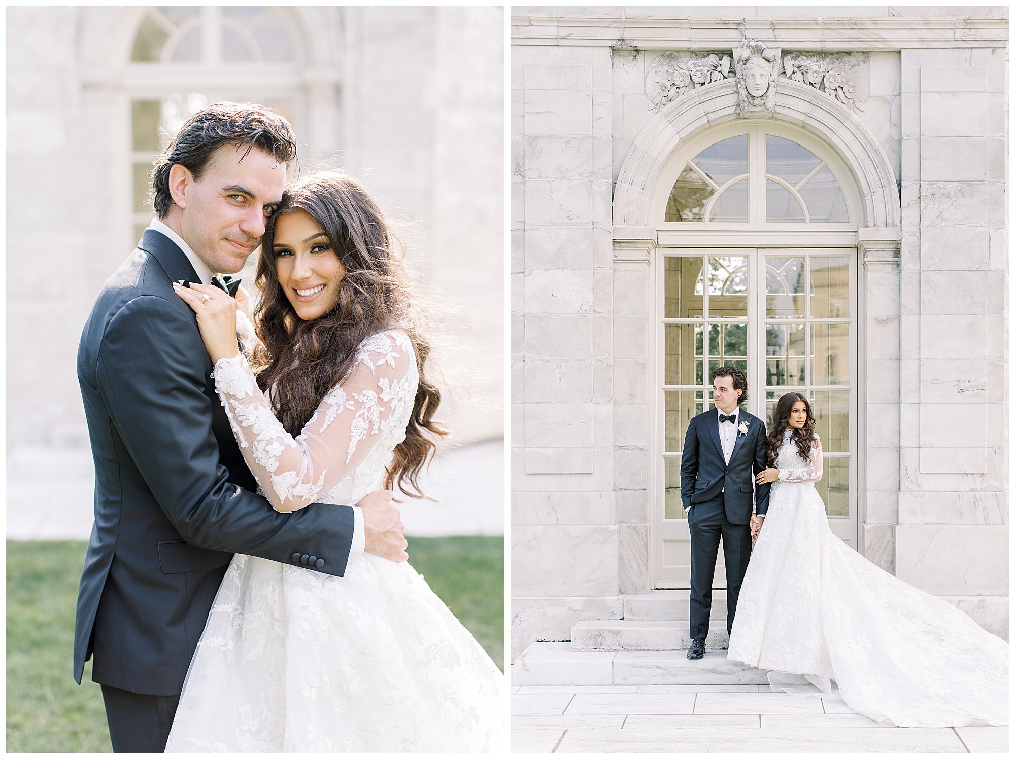 A Romantic Garden Inspired Coastal Wedding at the Rosecliff