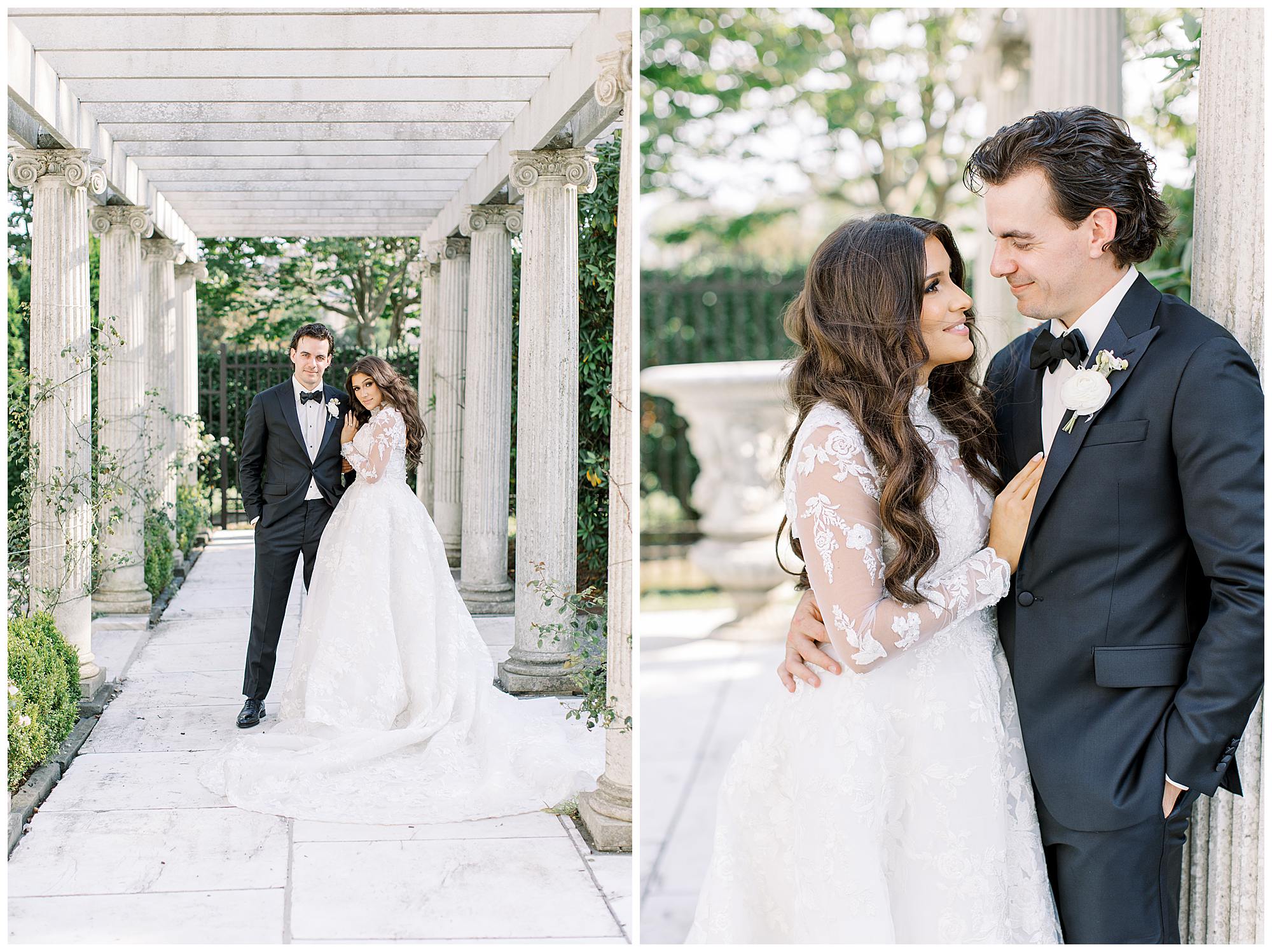 A Romantic Garden Inspired Coastal Wedding at the Rosecliff