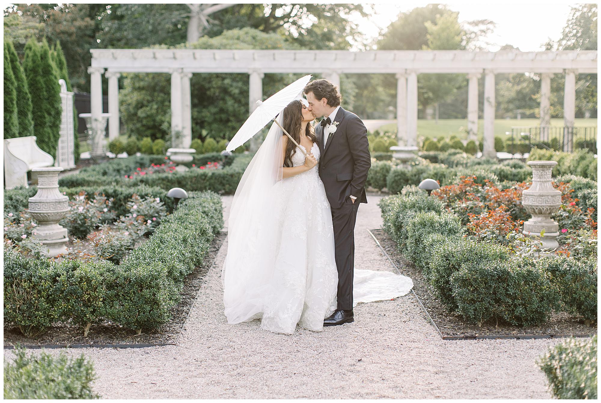 A Romantic Garden Inspired Coastal Wedding at the Rosecliff