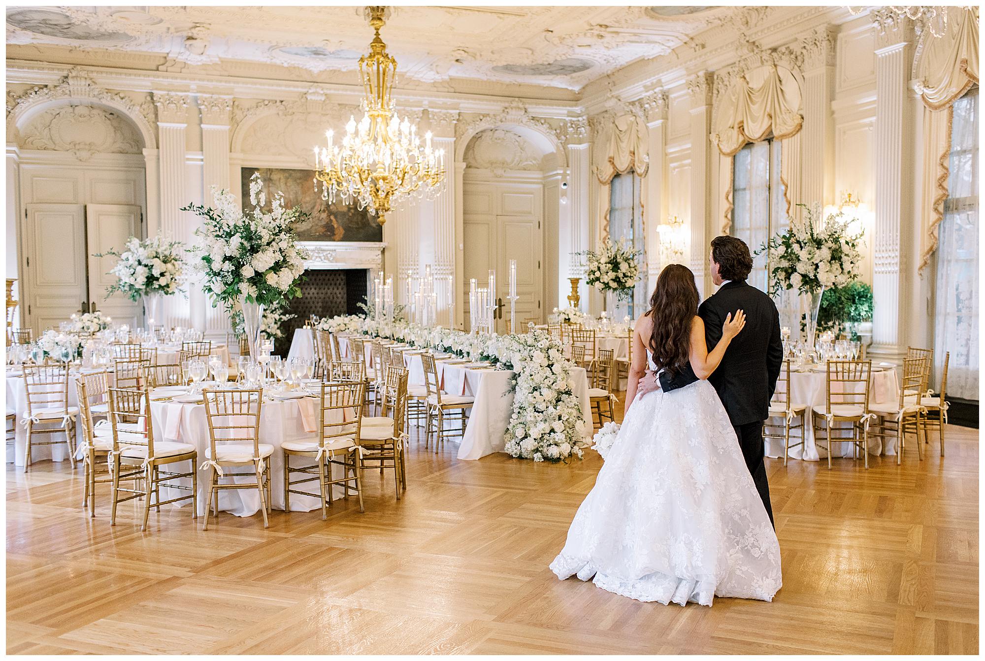 A Romantic Garden Inspired Coastal Wedding at the Rosecliff