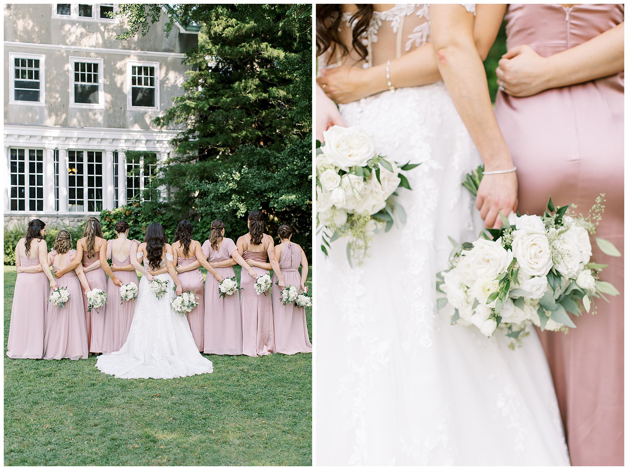 A Garden Wedding with Ocean Views at the Blithewold Mansion